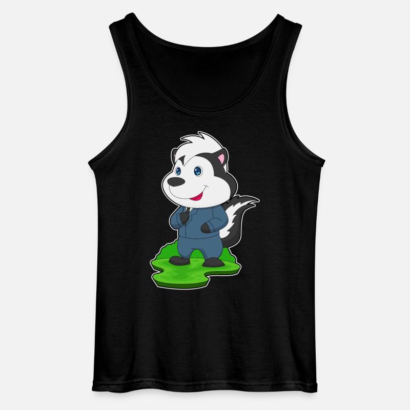 Stinktier Bräutigam Hochzeit - Gildan Männer Tank Top - Schwarz