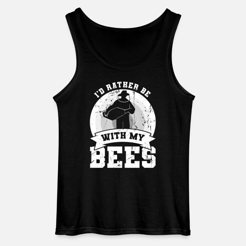 Lustiger Imker Witz - Gildan Männer Tank Top - Schwarz