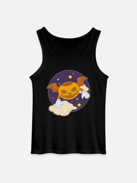 Bat Halloween Night - Gildan Men’s Tank Top - black