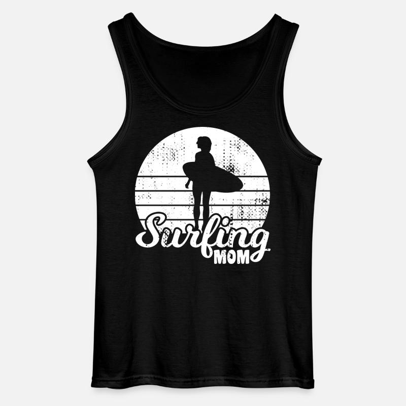 Surfer Mutter - Gildan Männer Tank Top - Schwarz