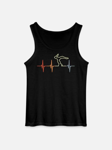 Yoga Heart Palpitations - Gildan Men’s Tank Top - black