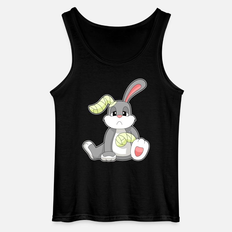 Rabbit Bandage - Gildan Men’s Tank Top - black