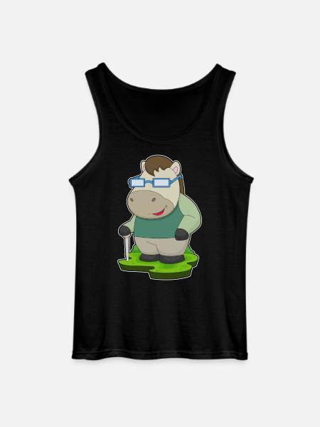 Horse Glasses - Gildan Men’s Tank Top - black