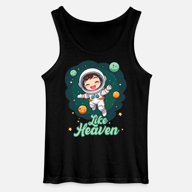 Like Heaven - Astronaut - Gildan Männer Tank Top - Schwarz