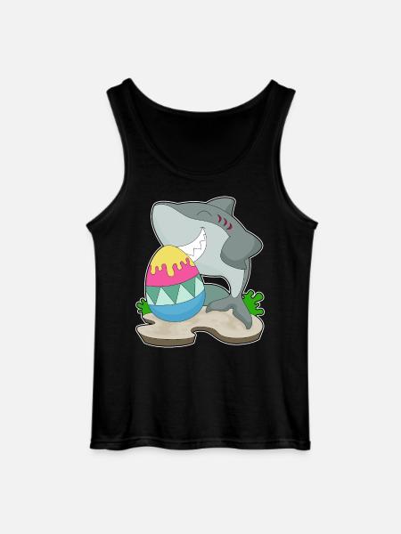 Oeuf de Pâques requin - Débardeur Gildan Homme - noir