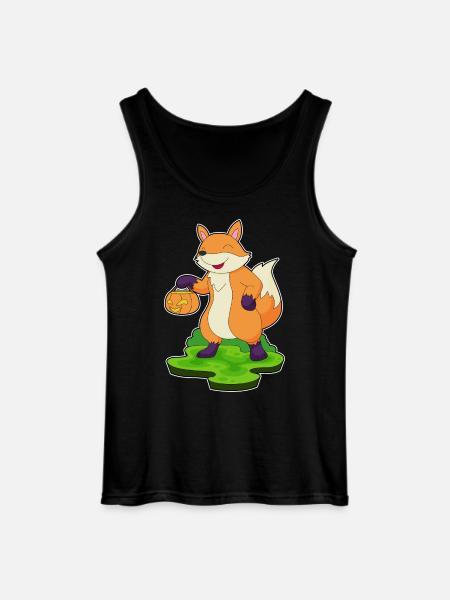 Fuchs Halloween Kürbis - Gildan Männer Tank Top - Schwarz