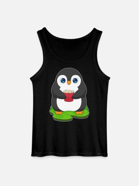 Pop-corn pingouin - Débardeur Gildan Homme - noir