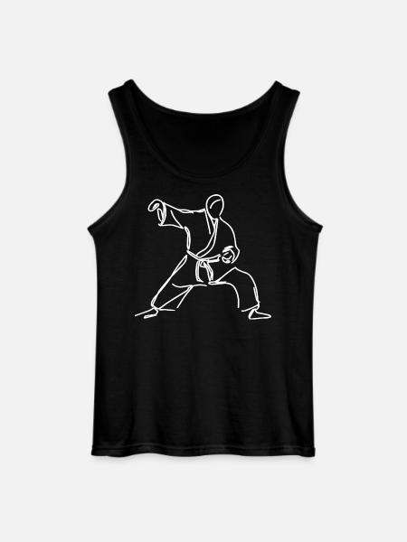Judoka Sketch - Gildan Men’s Tank Top - black