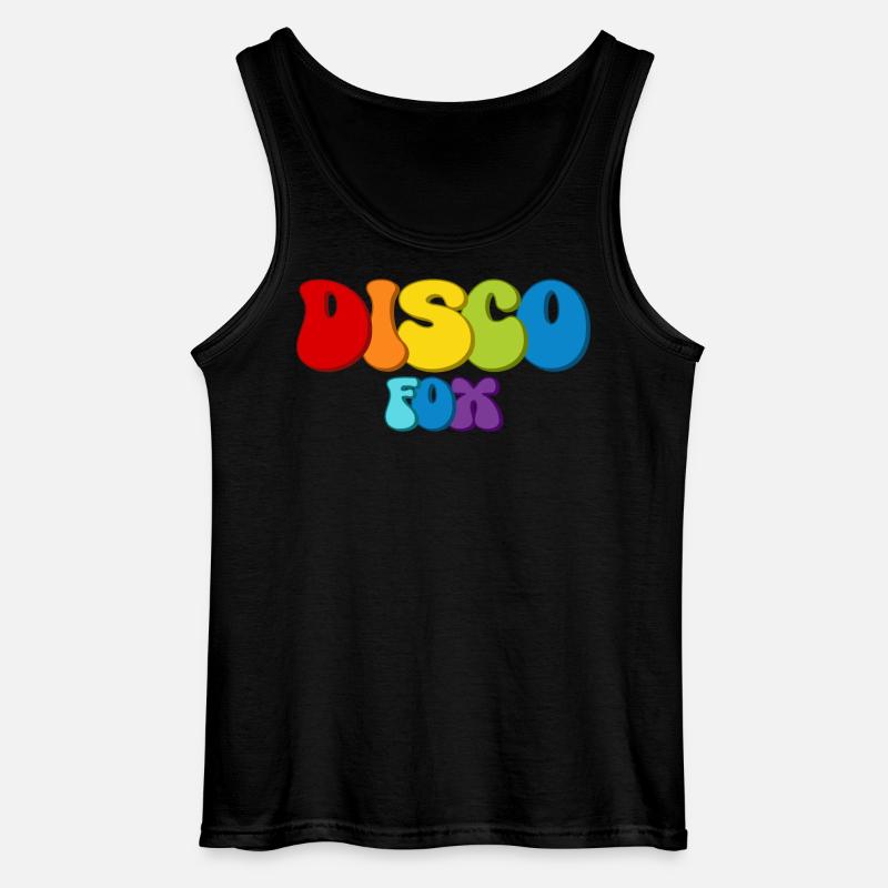 Disco Fox - Gildan Männer Tank Top - Schwarz