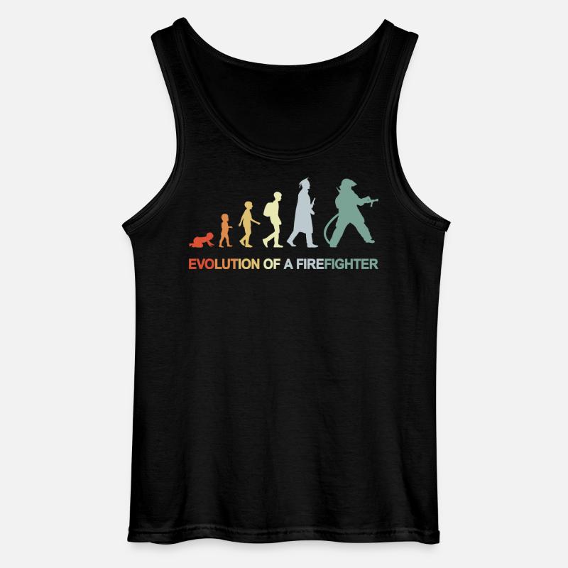 Firefighter Evolution - Gildan Men’s Tank Top - black