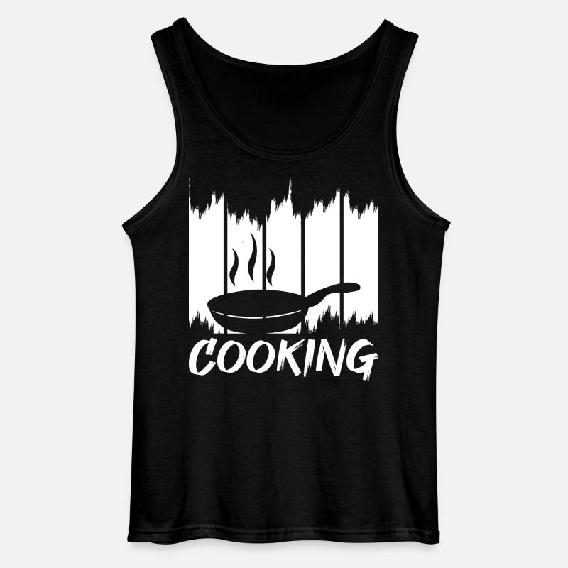 Lustiges Kochen - Gildan Männer Tank Top - Schwarz