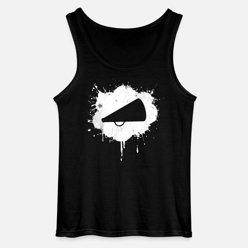 Jubel Megaphon - Gildan Männer Tank Top - Schwarz