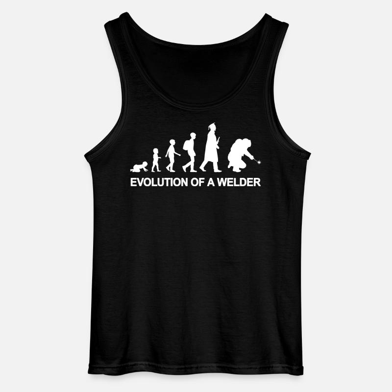 Évolution d’un soudeur - Débardeur Gildan Homme - noir