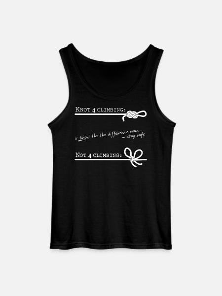 K-not 4 climbing - purewhite - DIGITAL - Gildan Men’s Tank Top - black