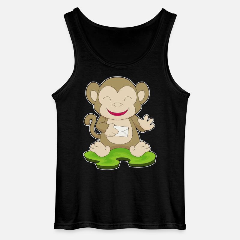 Affe Brief - Gildan Männer Tank Top - Schwarz