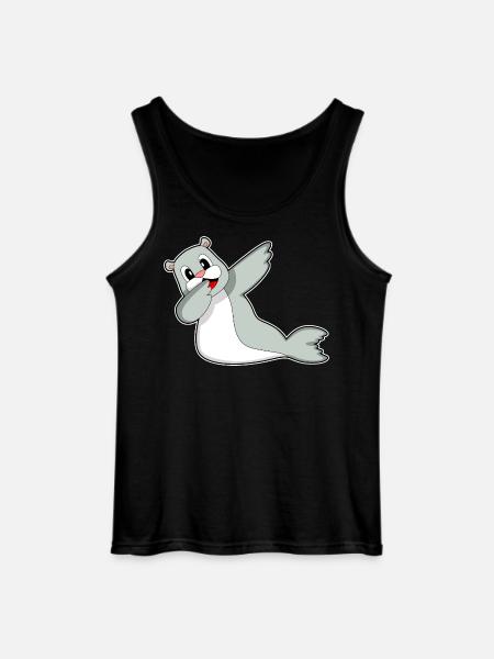 Seal Hip Hop Dance - Gildan Men’s Tank Top - black