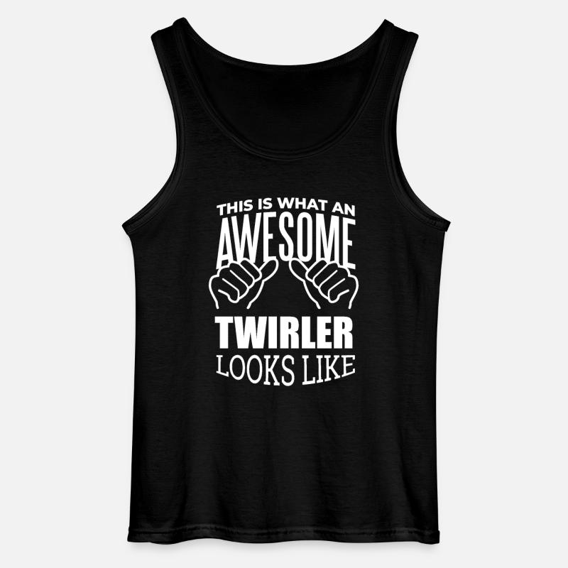 drehend - Gildan Männer Tank Top - Schwarz