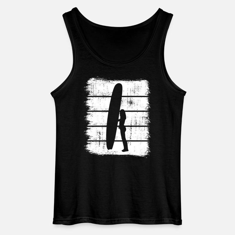 Surferin Design - Gildan Männer Tank Top - Schwarz