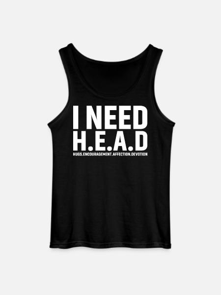 I need head funny - Gildan Men’s Tank Top - black