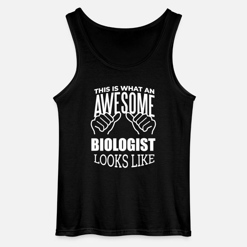 Biologe - Gildan Männer Tank Top - Schwarz