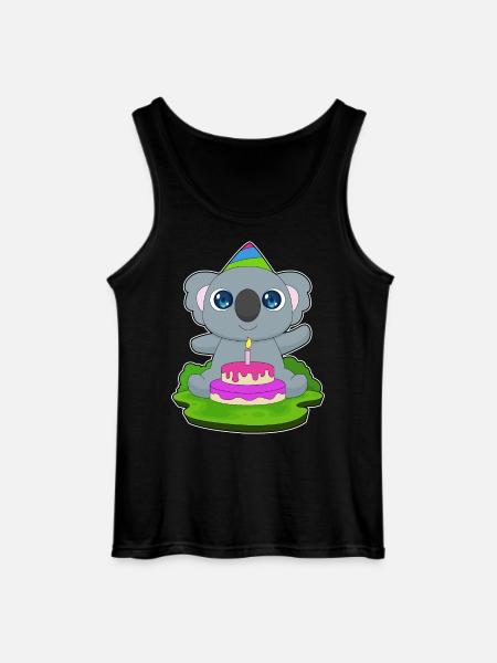 Gâteau d’anniversaire Koala - Débardeur Gildan Homme - noir