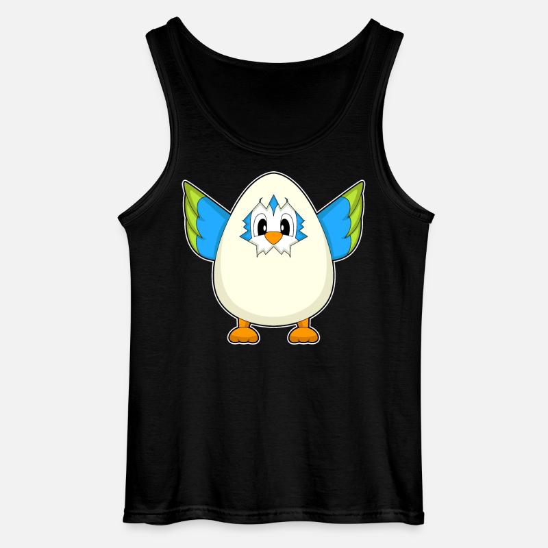 Papagei Ei - Gildan Männer Tank Top - Schwarz