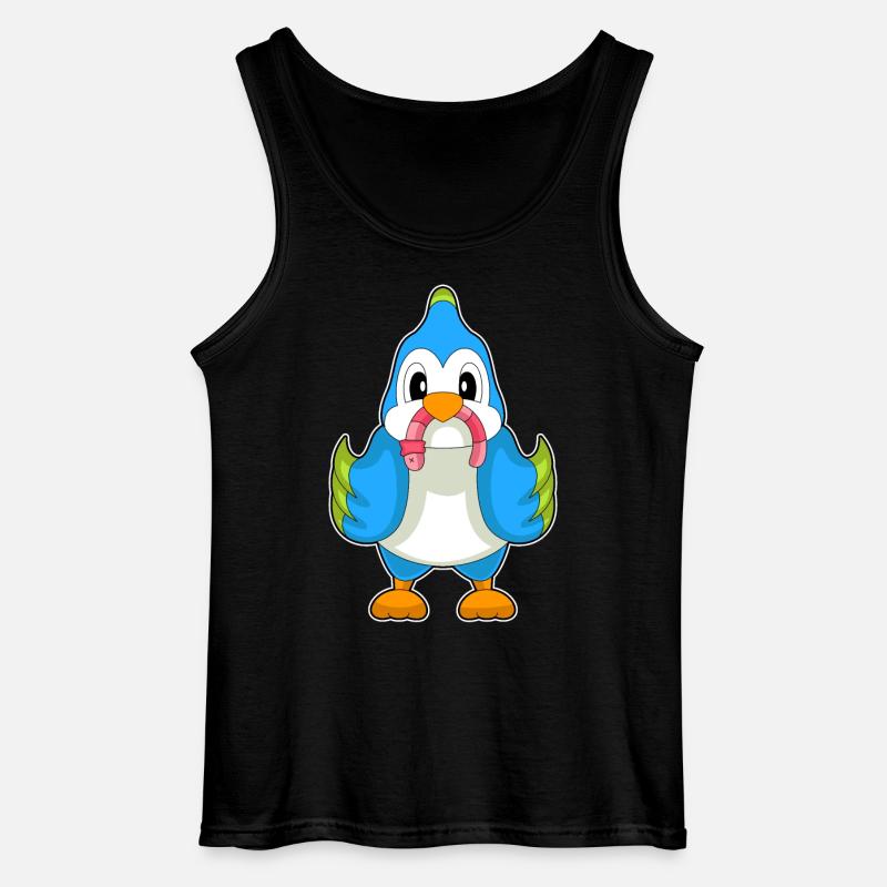 Papagei Wurm - Gildan Männer Tank Top - Schwarz