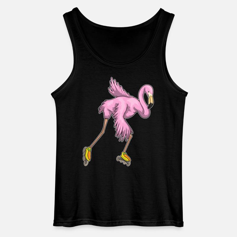 Flamingo Inline skating Inline skates - Gildan Men’s Tank Top - black
