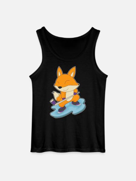 Fuchs Eishockey Eishockeyschläger - Gildan Männer Tank Top - Schwarz