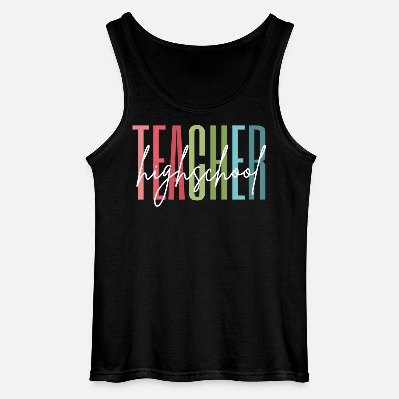Highschool Lehrer Schule Geschenk - Gildan Männer Tank Top - Schwarz