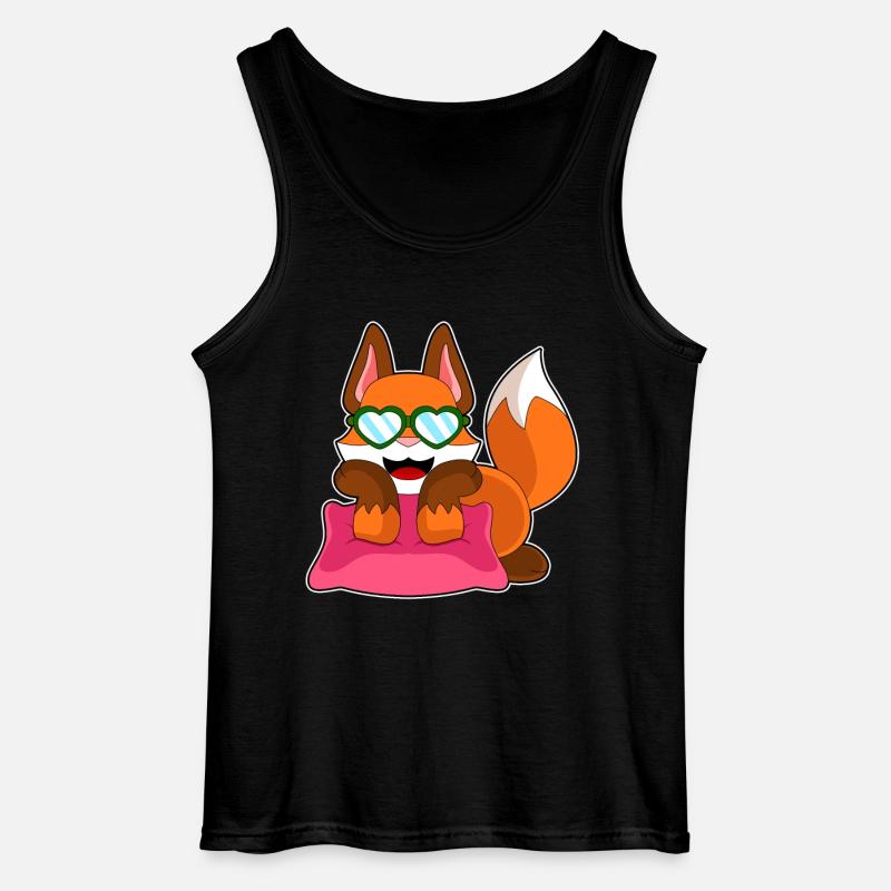 Fuchs Sonnenbrille - Gildan Männer Tank Top - Schwarz