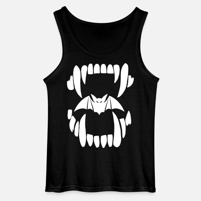 Vampir-Kiefer - Gildan Männer Tank Top - Schwarz