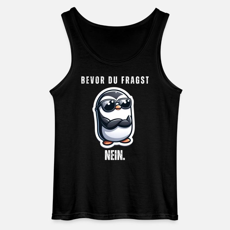 Bevor du fragst: Nein - Gildan Männer Tank Top - Schwarz