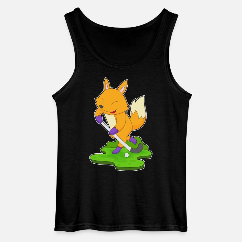 Fuchs Feldhockey Feldhockeyschläger - Gildan Männer Tank Top - Schwarz
