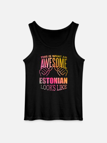Estonia Estonia Estonia - Gildan Men’s Tank Top - black