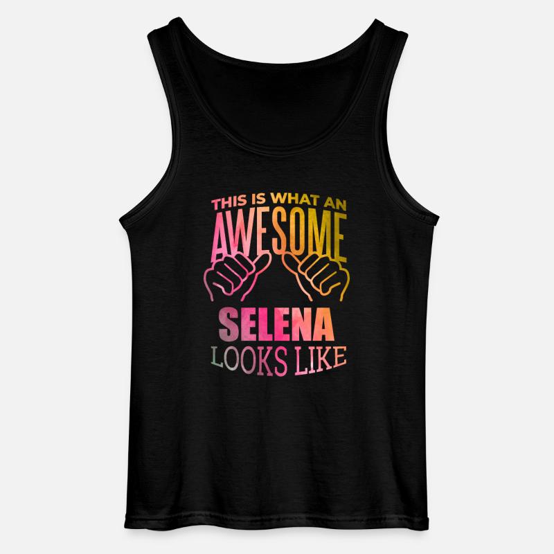 Selena - Gildan Men’s Tank Top - black