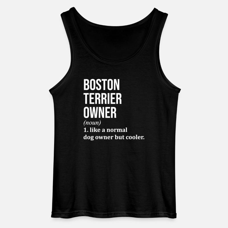 Boston Terrier - Gildan Männer Tank Top - Schwarz