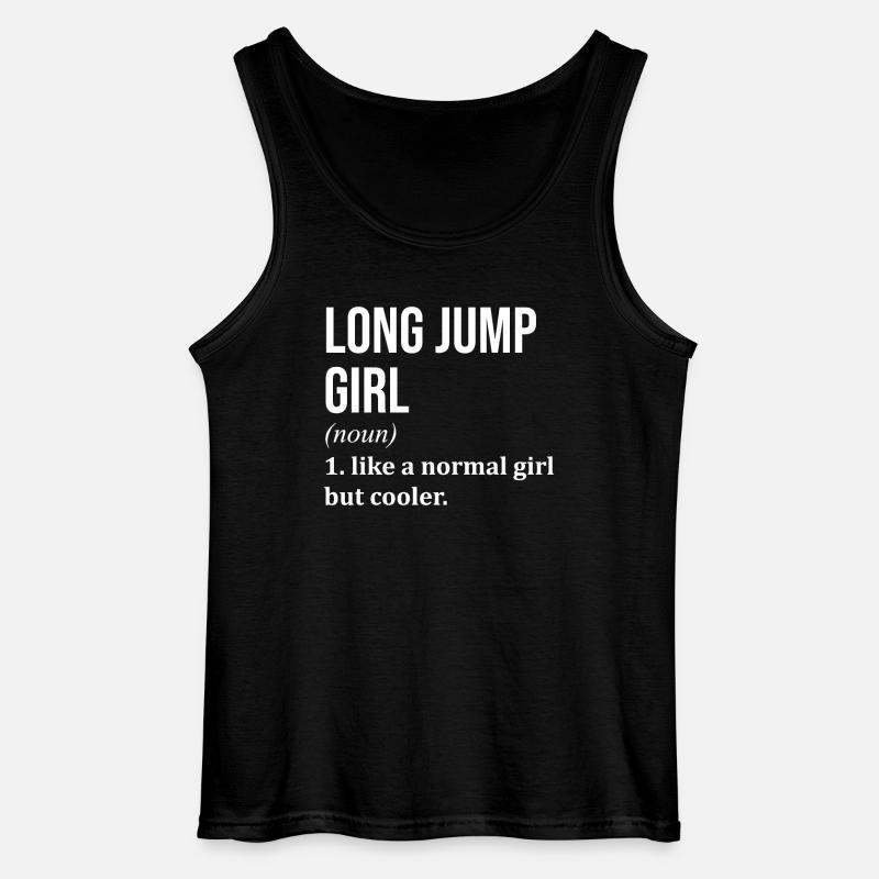 Weitsprung - Gildan Männer Tank Top - Schwarz