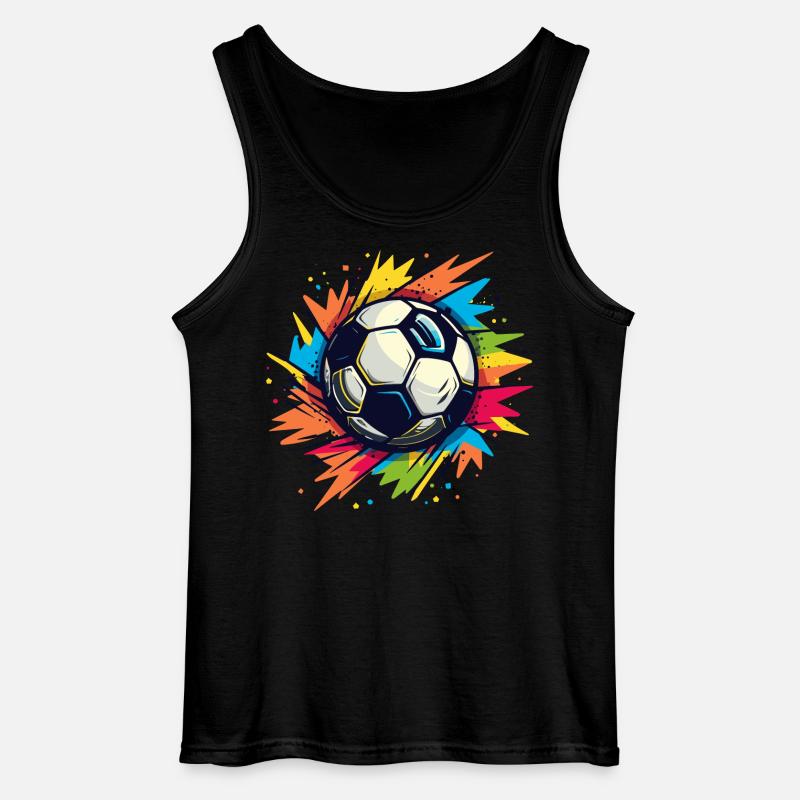 Fußball Graffiti - Gildan Männer Tank Top - Schwarz