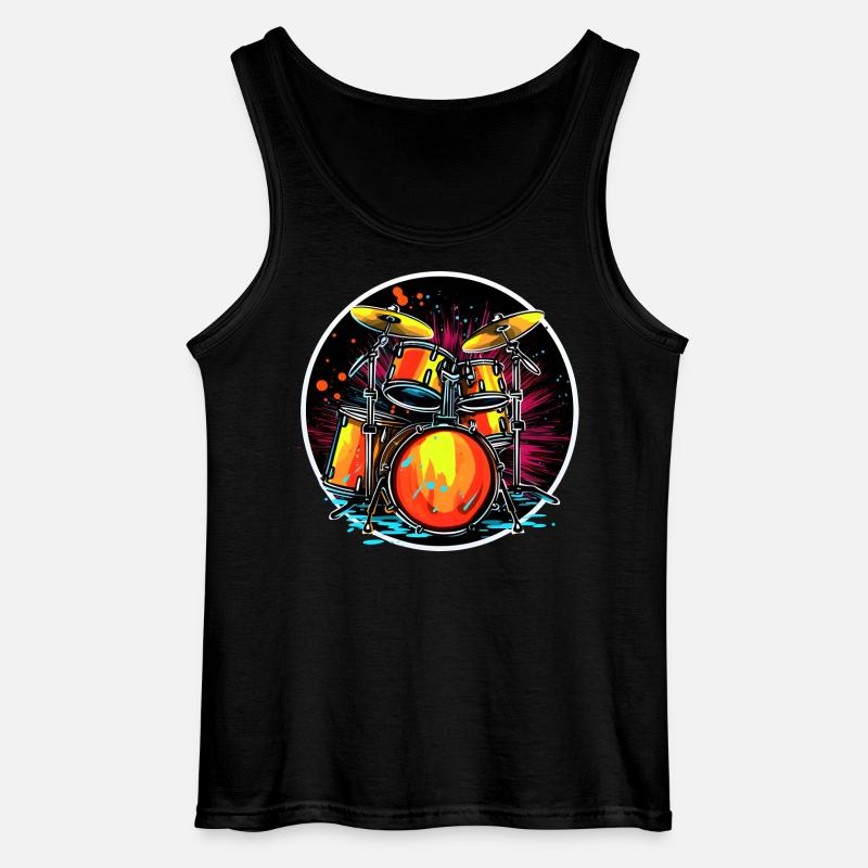 Trapset Portrait - Gildan Männer Tank Top - Schwarz