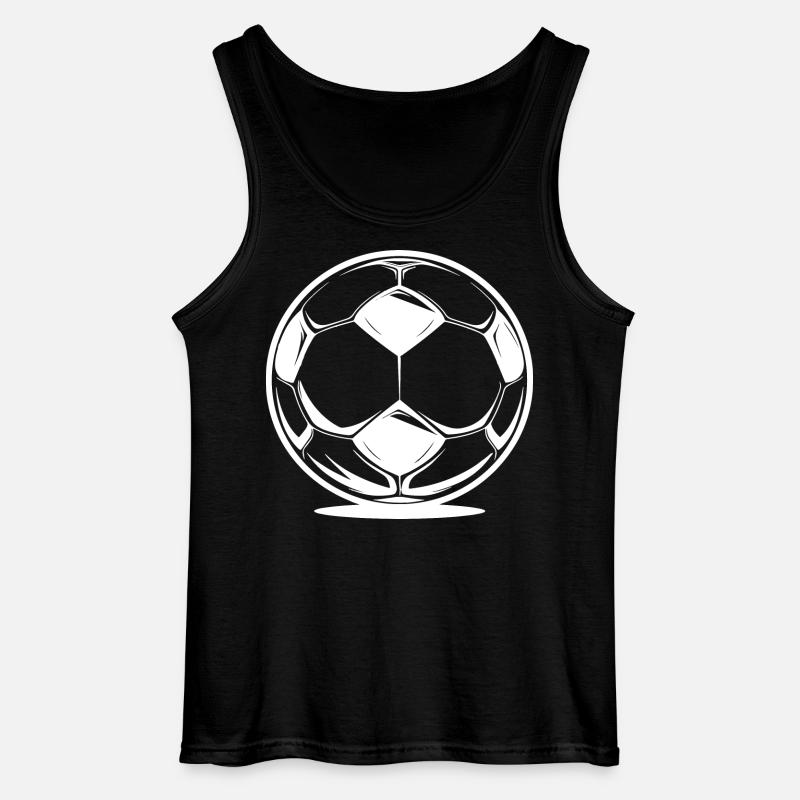 Fußball - Gildan Männer Tank Top - Schwarz