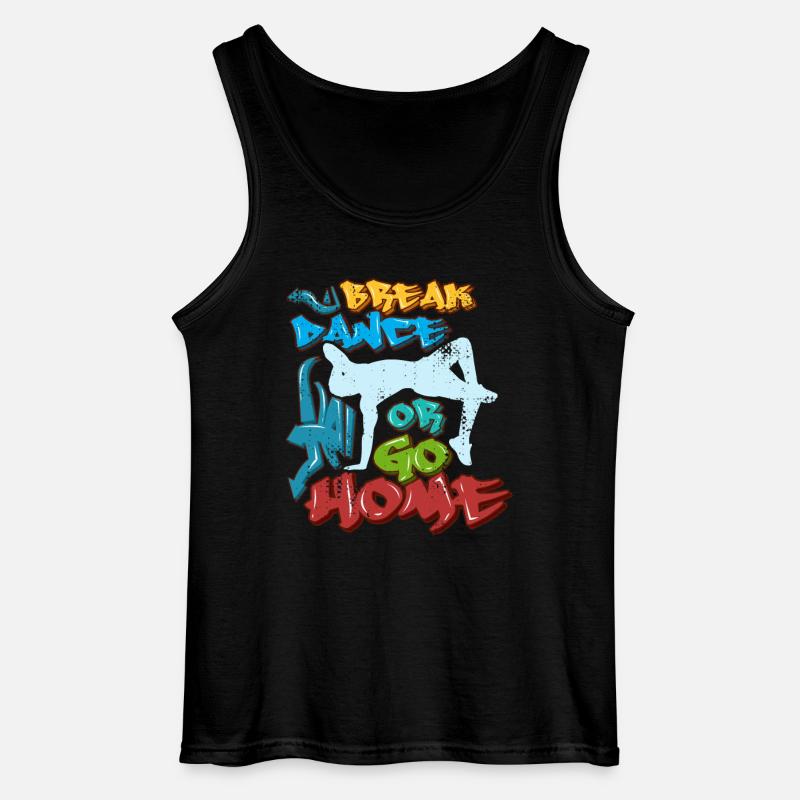 Break Dance Or Go Home - Gildan Männer Tank Top - Schwarz
