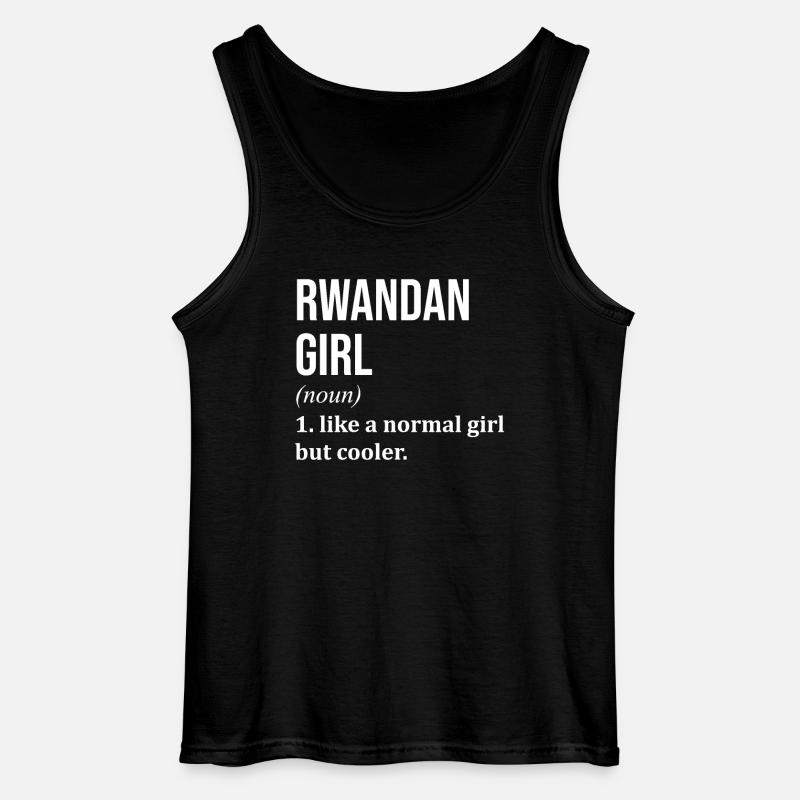 Ruanda - Gildan Männer Tank Top - Schwarz
