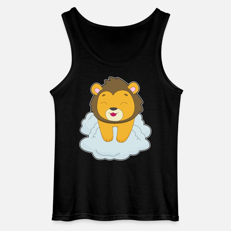 Lion Clouds - Gildan Men’s Tank Top - black