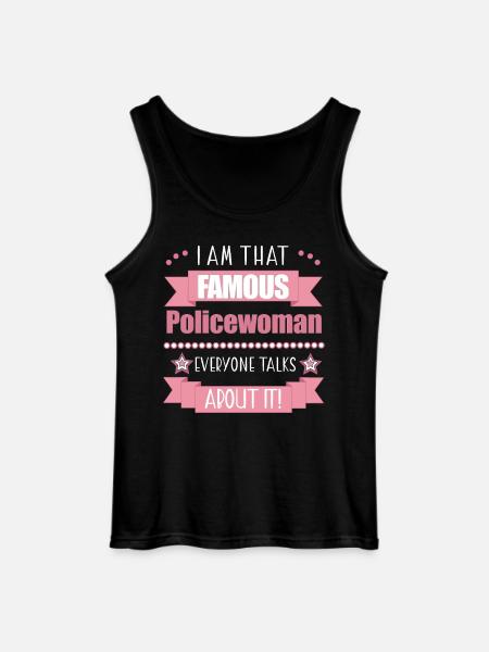 Policier Profession Dames Cadeau - Débardeur Gildan Homme - noir
