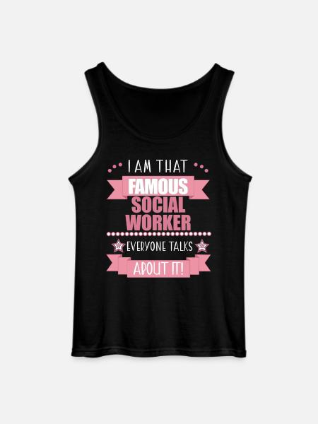 Socialrådgiver Profession Damer Gave - Gildan tanktop til mænd - sort