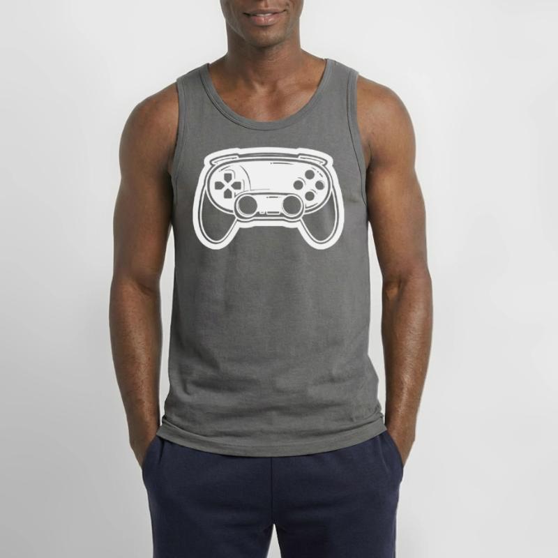 Videospiel Controller Zeichnung Gildan Männer Tank Top