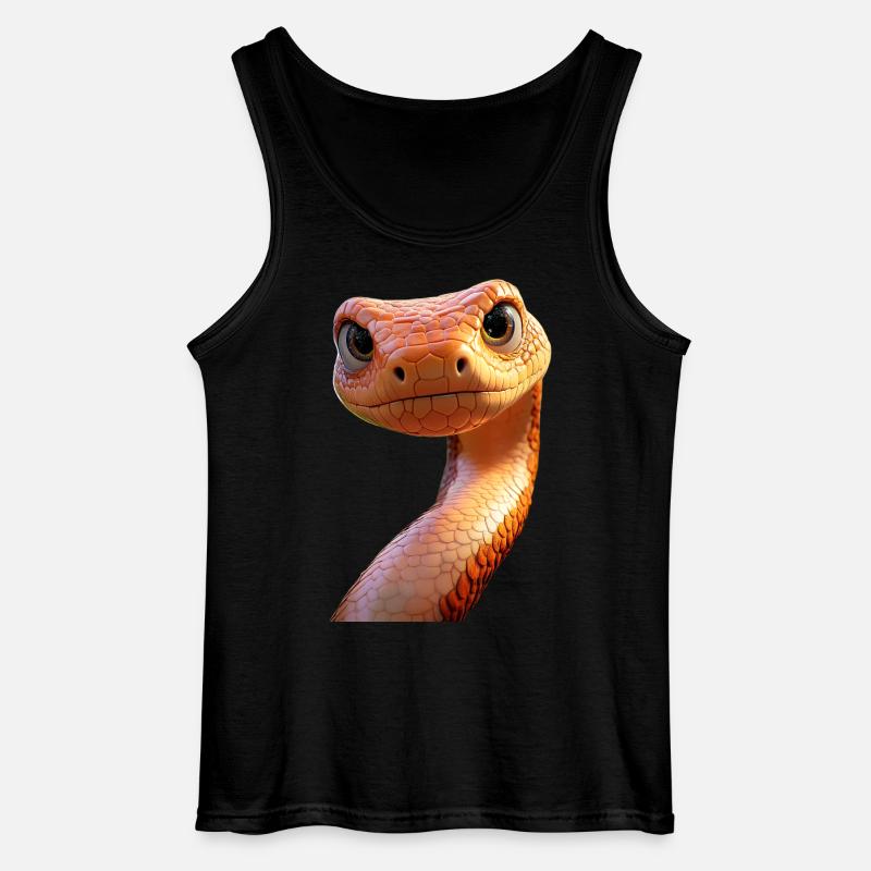 Schlange Python Kobra Mamba Klapperschlange Snake - Gildan Männer Tank Top - Schwarz
