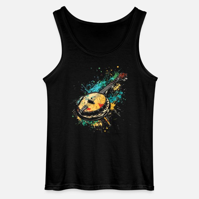 Banjo Graffiti - Gildan Männer Tank Top - Schwarz