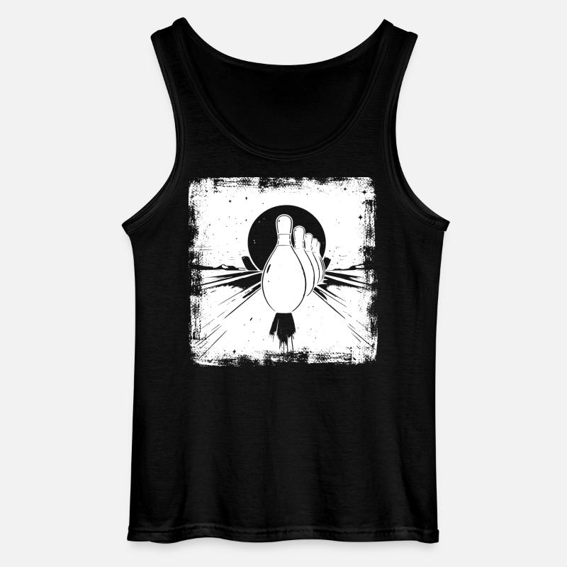 Bowling Pins - Gildan Männer Tank Top - Schwarz